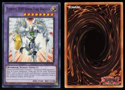 Elemental HERO Shining Flare Wingman HAC1-EN020 Common Yu-Gi-Oh - Image 3