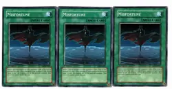 Yugioh- 3X Misfortune - Common - 1st Edition - EOJ-EN037 - Light Play - Image 1