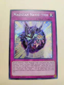 *Misprint* Magician Navigation MP17-EN110 Secret Rare 1st Ed LP Yugioh! - Image 1