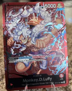 One Piece CCG Monkey.D.Luffy ST21-001 Leader English Edition - Image 1