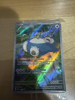 Pokemon TCG Snorlax 151 Promo Card Sealed - Image 1