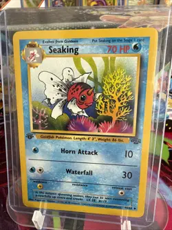 Pokemon TCG Seaking Jungle Card 46/64 1st Edition Never Played, But LP Shape. - Image 1