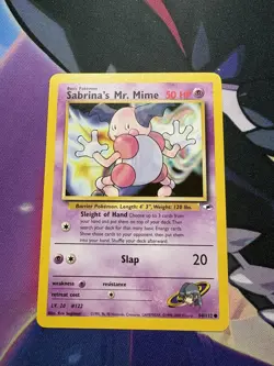 Pokemon TCG Sabrina's Mr. Mime Gym Heroes Card 94/132 Unlimited Common Regular - Image 1