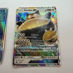 Lapras GX 139/149 + Snorlax GX SM05 Promo Lot (2 Cards) Sun & Moon Pokemon TCG - Image 3