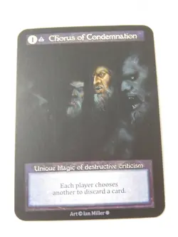 Chorus of Condemnation Unique Non-Foil Sorcery Gothic TCG Trading Card - Image 1