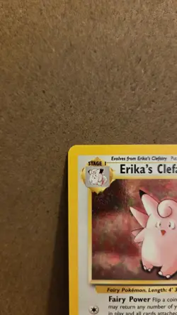 Erika's Clefable Gym Heroes 3/132 Rare Holo LP - ungraded Pokemon Card - Image 3