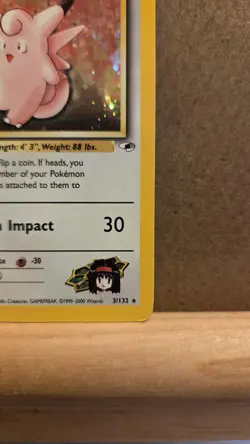 Erika's Clefable Gym Heroes 3/132 Rare Holo LP - ungraded Pokemon Card - Image 5
