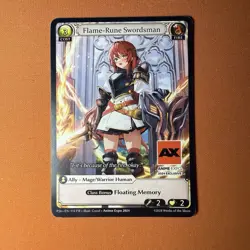 Flame-Rune Swordsman Non-Holo Promo Card Anime Expo 2024 Exclusive Grand Archive - Image 3