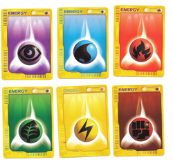 Complete E-reader Series Basic Energy Set Of 6 Japanese Promo Pokemon Cards - Image 1