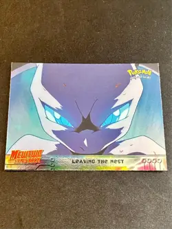 Leaving The Nest Topps HOLO Mewtwo Strikes Back Pokemon Card First Print - VLP - Image 1