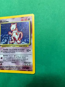 Pokemon TCG Mewtwo Holo Rare Card Base Set 10/102 Vintage - Image 2