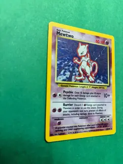 Pokemon TCG Mewtwo Holo Rare Card Base Set 10/102 Vintage - Image 3