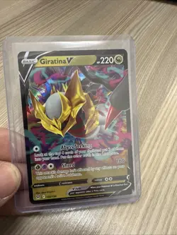 Pokemon Giratina v TCG Card Lost Origin Half Art Rare Card 130/196 - Image 1
