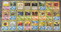 Vintage 1999 Fossil Pokemon Cards (24 Cards) Fossil Cards Great!! MP/LP+ - Image 1