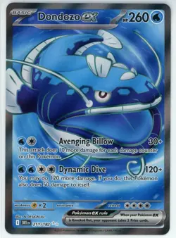 Dondozo EX 211/182 - Pokemon TCG SV Destined Rivals Ultra Rare Full Art Holo NM - Image 1
