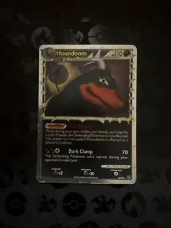 Pokemon TCG Undaunted Houndoom Prime Holo Card 82/90 - Image 1