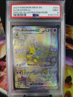Alakazam EX SAR 201/165 PSA 9 Mint 2023 Pokemon 151 English - Image 1