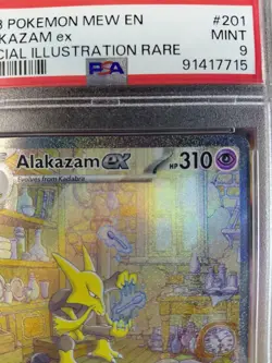 Alakazam EX SAR 201/165 PSA 9 Mint 2023 Pokemon 151 English - Image 3