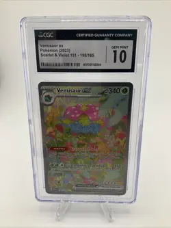 2023 Pokemon S&V 151 Venusaur ex Special Illustration Rare #198 CGC 10 Gem Mint - Image 1