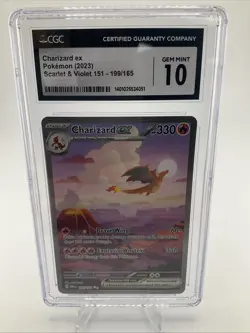2023 Pokemon SV 151 Charizard ex #199/165 CGC 10 SIR Special Illustration Rare - Image 1