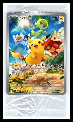 💥 Pokemon Pikachu SVP 027 Scarlet & Violet Paldea Evolved ETB Promo Sealed Holo - Image 1