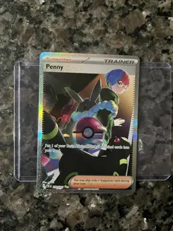 Pokemon TCG Penny 239/91 Paldean Fates Special Illustration Rare - Image 1