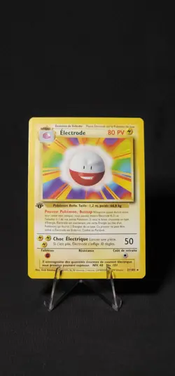Pokemon Elextrode Base Set 1st Edition Non Holo **French**21/102 Rare LP - Image 1