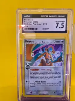 2006 POKEMON EX Holon Phantoms #5 Deoxys δ Delta Species #4292237177 CGC 7.5 NM+ - Image 1