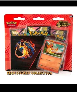 LOT OF 20 Pokemon Mega Evolution Ascended Heroes Tech Sticker Collection NEW - Image 3