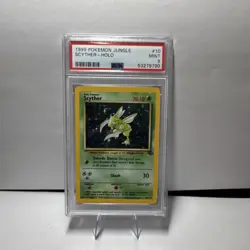 Pokemon Scyther Jungle 10/64 Holo Rare Unlimited PSA 9 1999 - Image 1