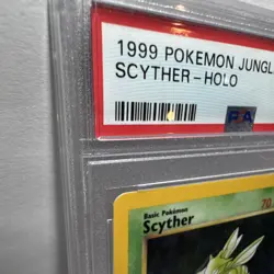 Pokemon Scyther Jungle 10/64 Holo Rare Unlimited PSA 9 1999 - Image 4