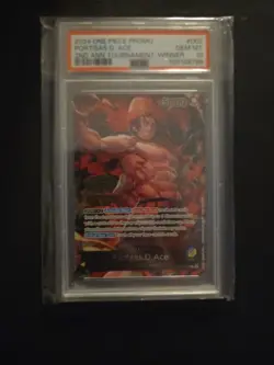 One Piece ST13-002 Portgas.D.Ace 2nd Anniversary Tournament Winner Promo PSA 10 - Image 1