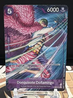 DONQUIXOTE DOFLAMINGO PRB02-011 ALT ART One Piece PRB02 THE BEST English - Image 1