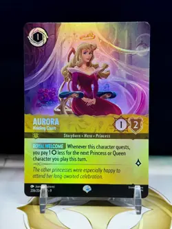 Disney Lorcana Fabled Aurora Holding Court Epic 206/204 - Cold Foil - Image 1