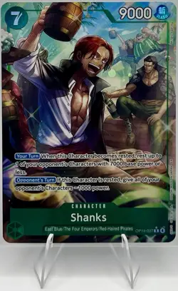 One Piece TCG Shanks OP14-027 Holo Character Card 9000 Power NM - Image 1