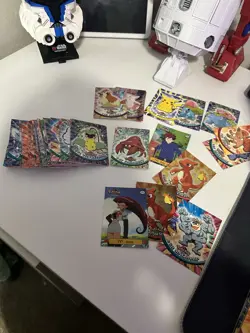 70 Vintage Topps Series Blue TV Animation Edition Pokemon Card Lot - Image 1