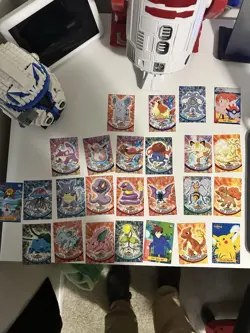 70 Vintage Topps Series Blue TV Animation Edition Pokemon Card Lot - Image 5