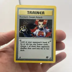Pokemon Team Rocket TCG Rocket's Sneak Attack Holo Card 16/82 - Image 1