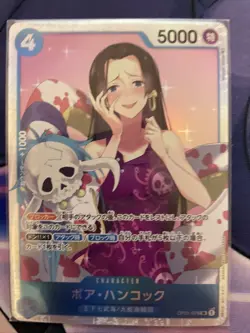 One Piece Card Game TCG Boa Hancock OP01-078 SR Holo Japanese - Image 1