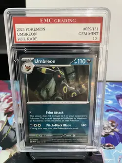 UMBREON 2025 FOIL #59/131 Pokemon Card GRADED 10 TCG CCG - Image 1