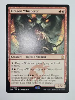 MTG Dragon Whisperer Dragons of Tarkir 137/264 Regular Rare - Image 2