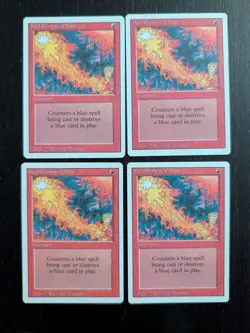 Red Elemental Blast Set of 4 * REVISED * NM/MT * Magic the Gathering MtG - Image 1