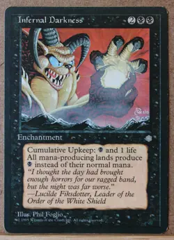 Infernal Darkness x1 Ice Age Magic the Gathering MTG - Image 1