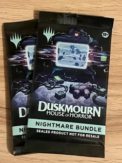 MTG Duskmourn House of Horror Nightmare Bundle Nightmare Booster Pack SEALEDx2 - Image 1