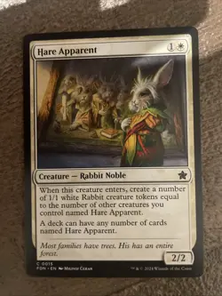 x1 Hare Apparent FDN Foundations MTG 15 COMMON NM Free Shipping - Image 1