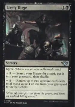 Lively Dirge - Outlaws of Thunder Junction: #93, Magic: The Gathering Lp C288 - Image 1