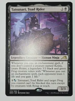 MTG Tatsunari, Toad Rider Kamigawa: Neon Dynasty 123/302 Regular Rare - Image 2