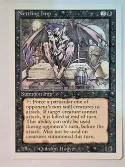 MTG Nettling Imp Revised 119 Regular Uncommon LP - Image 2