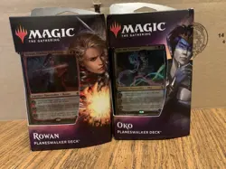 2x Planeswalker Decks MTG Magic the Gathering THRONE OF ELDRAINE 1 ea ROWAN OKO - Image 1