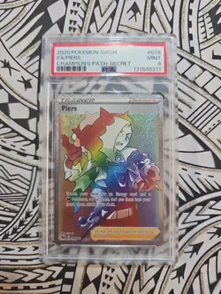 2020 Pokemon SWSH FA/Piers 078/073 Champion's Path - Secret PSA 9 MINT (311) - Image 1
